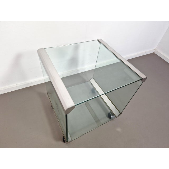 Metal Side Table Trolley by Pierangelo Gallotti for Gallotti & Radice, 1980s For Sale - Image 7 of 12