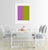 "Color's Cooperation, no. 4" (purple and green) This Modern, Mid Century, Contemporary Fine Art Print was created by...