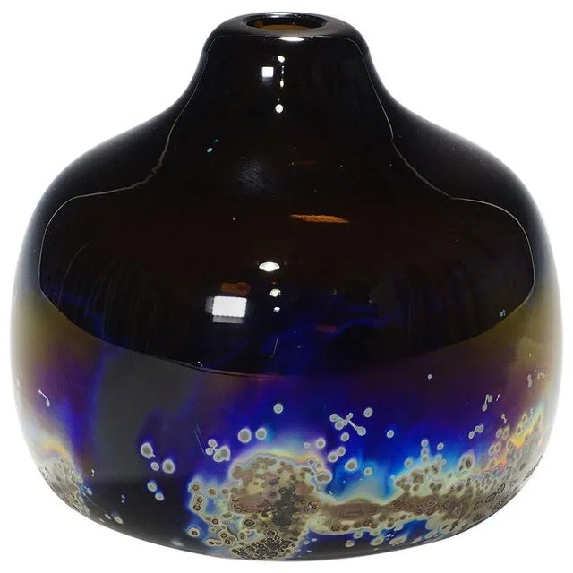 1970s Vintage Aomi Vase by H. R. Janssen for Graal Glass, 1970s For Sale - Image 5 of 5