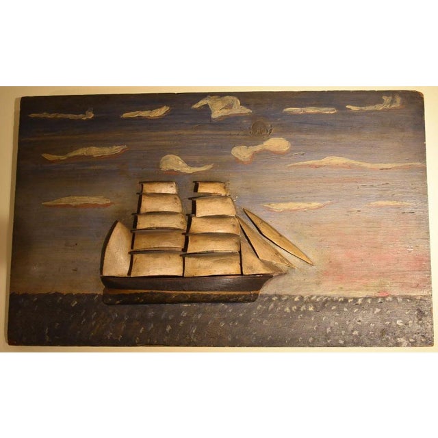 An inspired creation of a country artist who must have seen a more formal portrait of a ship. Who would have thought of...