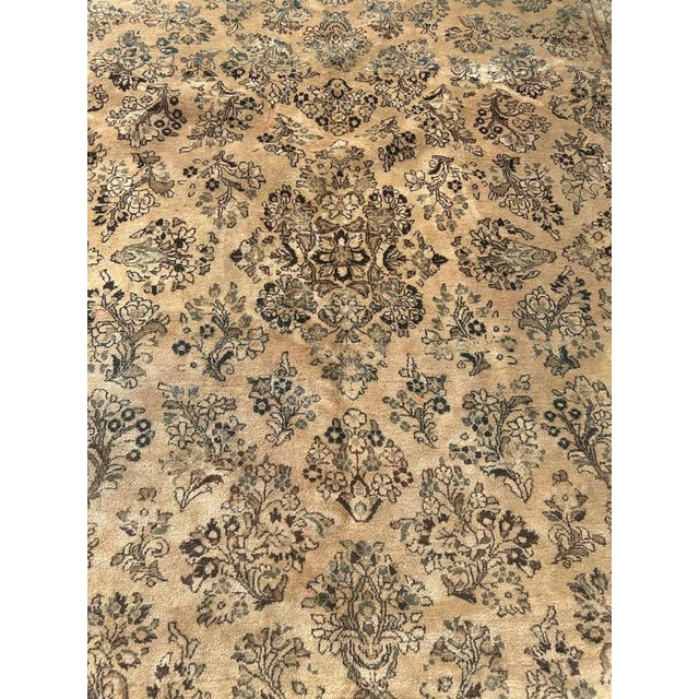 Large Antique Yazd Rug, 1920s For Sale - Image 6 of 18