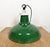 British Industrial Green Enamel Factory Pendant Lamp, 1960s For Sale - Image 10 of 16