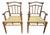 Pair, Peter Rocchia the Wicker Works Carved Faux Bois Bamboo Armchairs For Sale