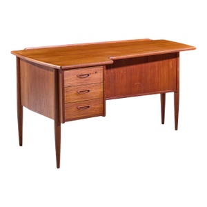 Göran Strand Mid Century Swedish Teak Boomerang Desk