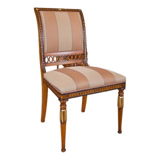 Hand-Carved and Gilded Dining Chairs, Italy, 1995, Set of 4 For Sale