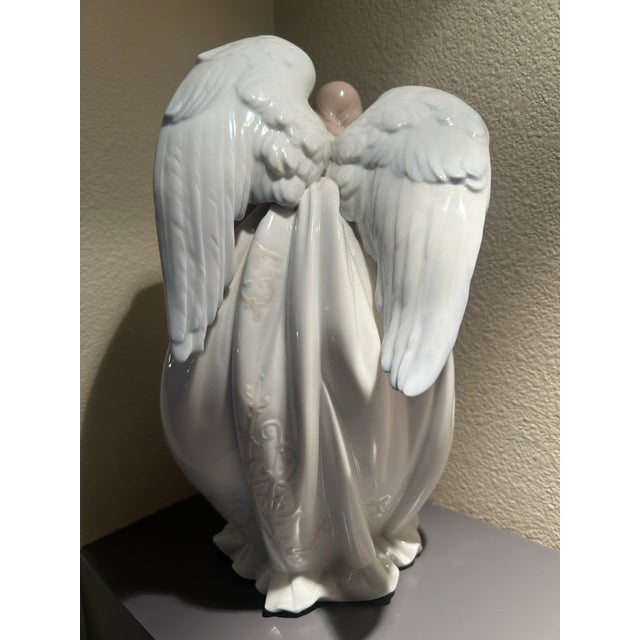 Lladro' Flowers of Peace Limited Edition Angel With Dove & Floral Bouquet For Sale - Image 9 of 12