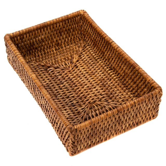 Artifacts Rattan Napkin Holder For Sale