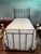 Pair of Antique Victorian Brass Twin Beds With Original Cast Iron Dovetail Rails For Sale - Image 12 of 17