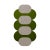 #070 Green and Grey Rug by Tapis Studio for Hommés Studio For Sale