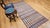 Red Vintage 1920s American Rag Runner, Handwoven Wool & Cotton Stripes, 4x9 For Sale - Image 8 of 16