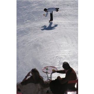 Slim Aarons, Skating Waiter, Limited Edition Estate Stamped C-type Print, 1960s For Sale