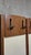 1940s Vintage Wall-Mounted Coat Rack in Wood with Cream Panels, Czechoslovakia, 1940s For Sale - Image 5 of 8