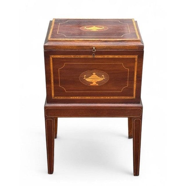 Inlaid Mahogany Wine Cellarette For Sale - Image 12 of 12