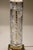 Brass 1960s Matched Pair Large Dresden Hollywood Regency Cut Crystal Glass Brass Column Table Lamps - a Pair For Sale - Image 8 of 15