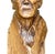 Chocolate Vintage Boho Hand Carved Sculpture of Man For Sale - Image 8 of 12