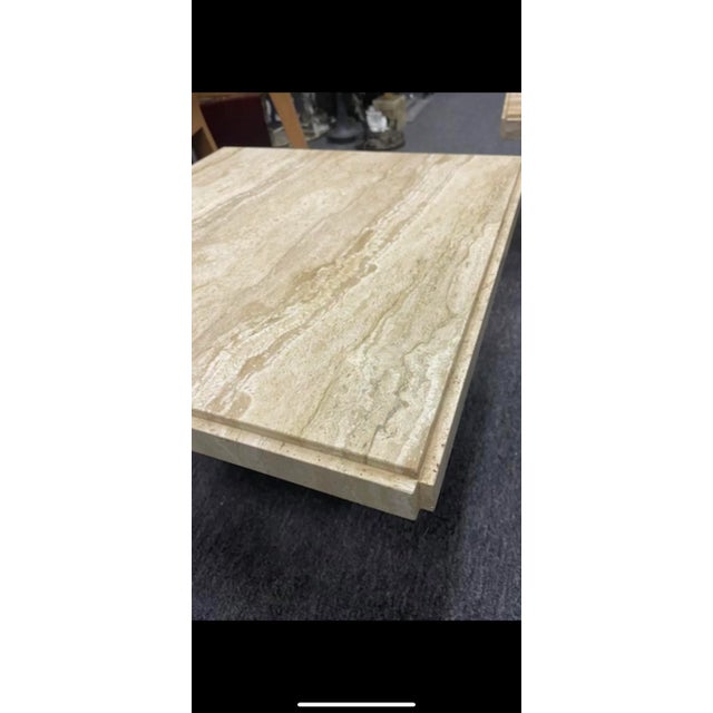 Italian End or Side Tables in Travertine - a Pair For Sale In Philadelphia - Image 6 of 12