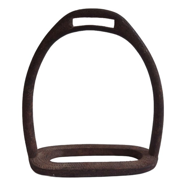 1900s Antique English Wilkinson & Kidd Equestrian Horse Saddle Stirrup, Single For Sale