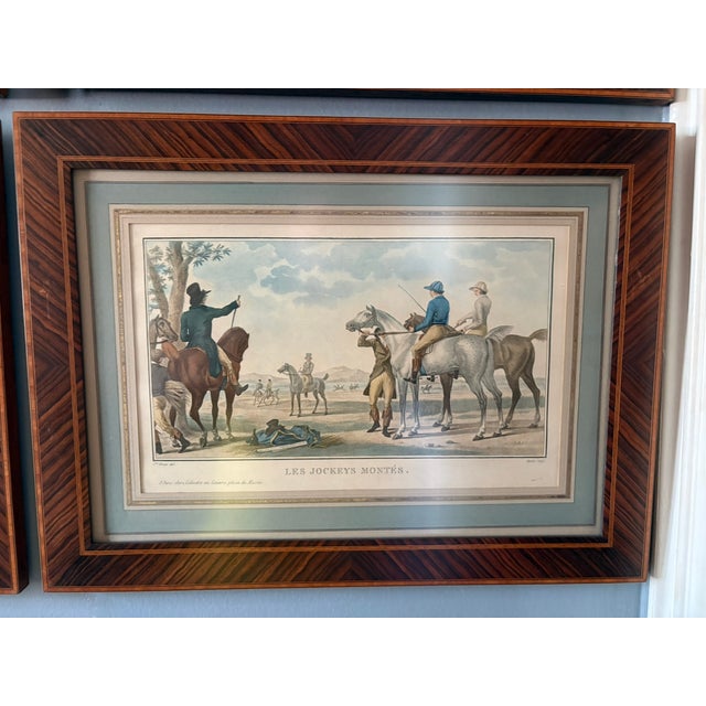 Set of Four French Engravings in Antique Frames, Circa 1870