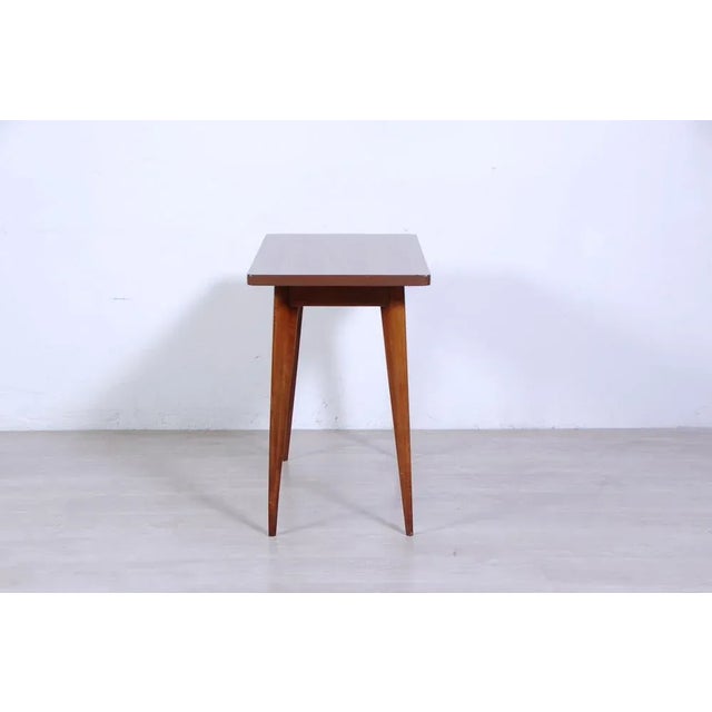 Mid-Century Modern Small Vintage Table with Formica Top, 1950s For Sale - Image 3 of 12