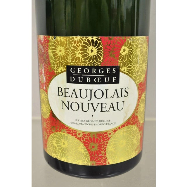 Late 20th Century 2009 George Duboeuf Beaujolais Nouveau VTG Display Dummy Wine Champagne Bottle For Sale - Image 5 of 9