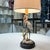 2000 - 2009 Hand Painted Boehn Porcelain Heron Lamp With Shade For Sale - Image 5 of 8