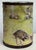 Vintage Decoupage Tin Wastebasket or Umbrella Stand For Sale - Image 4 of 9