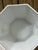 Mid-Century Modern Vintage Vista Alegre Portugal Octagonal Porcelain Cache Pot Bright Peach For Sale - Image 3 of 8