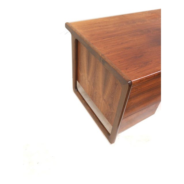 Large Vintage Rosewood Desk, 1960s For Sale - Image 5 of 6