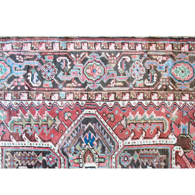 Traditional Mid 20th Century Persian Heriz Rug For Sale - Image 3 of 14