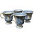 Four Beautiful Stafforshire Punch or Custard Cups dating back to the 19th century. These cups, characterized by their blue...