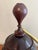 Wood Large Antique 19th Century Pease Ware Turned Mahogany Footed Spice Storage Jar For Sale - Image 7 of 8