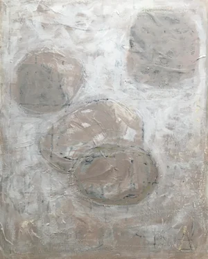 "White Spaces" Original Acrylic Painting on Canvas Board by CL Auker