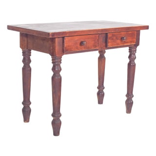 Portuguese Rustic Pine Kitchen Dining Table, 1950 For Sale