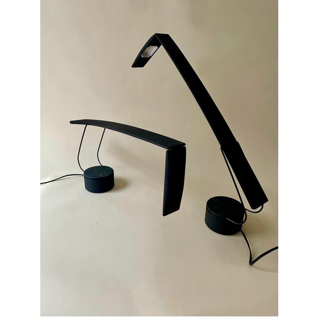 PAF Studios Vintage Postmodern 1980s Pair of Dove Lamps by Mario Barbaglia & Marco Colombo for Paf Studio For Sale - Image 4 of 8