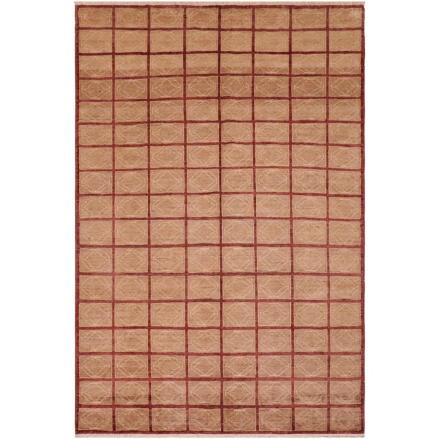 1990s 1990s Boho Chic Gabbeh Tan/Brown Wool Rug For Sale - Image 10 of 10