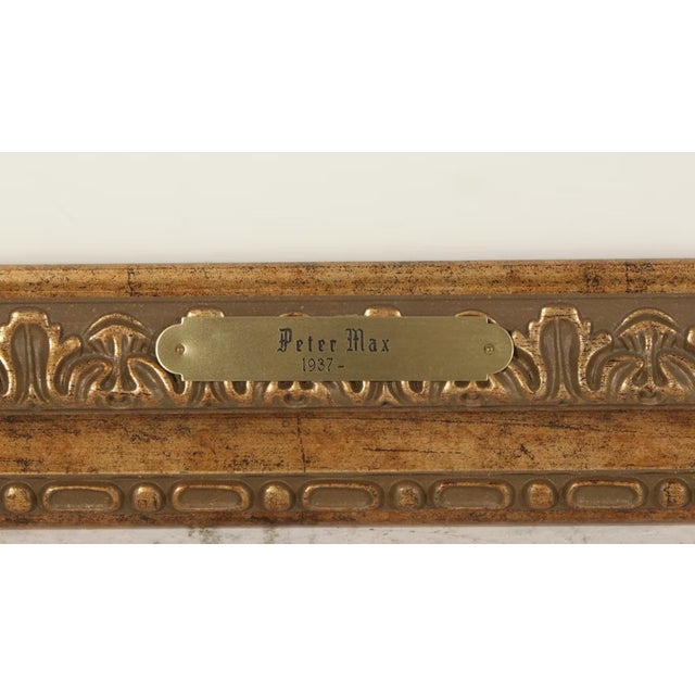 1980s 1980s Peter Max "Pink Sky Dancer" Signed Limited Edition Print, Framed For Sale - Image 5 of 9