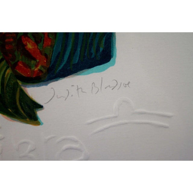 Judith Bledsoe Libra Hand Signed Contemporary Lithograph 126/250 Framed For Sale - Image 10 of 11