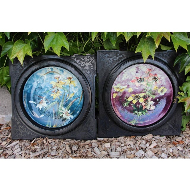 Framed Plates by Jérôme Massier for Vallauris, Set of 2 For Sale - Image 15 of 15