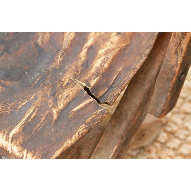 Antique Folding Travelers' Chair For Sale In Los Angeles - Image 6 of 10