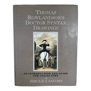 Thomas Rowlandson's Doctor Syntax Drawings an Intro. 1st Edition Hardback in Dustcover by Jerold J Savory For Sale