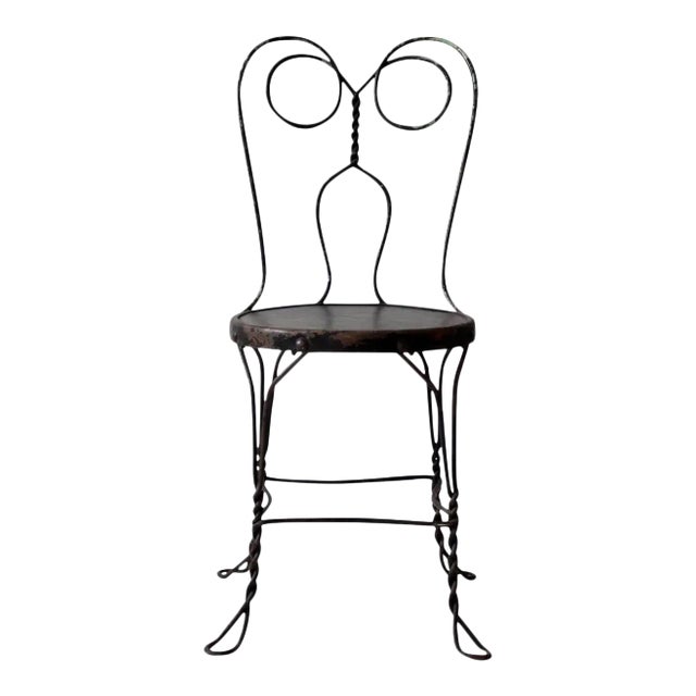 Antique Ice Cream Parlor Chair For Sale