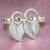1990s 1990s Georg Jensen Estate Vine Leaves Brooch Silver For Sale - Image 5 of 13