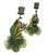 Pair of Vintage Whimsical Ceramic and Bronze Patinated Metal Musical Frog Candle Holders For Sale - Image 4 of 12