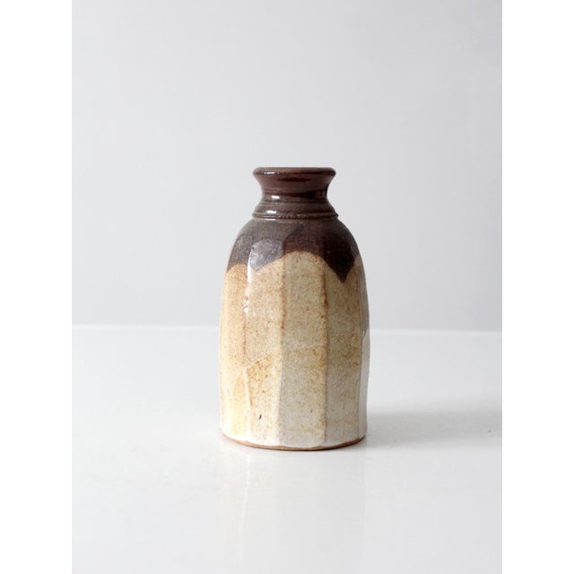 Vintage Handmade Studio Pottery Vase For Sale - Image 4 of 12