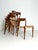 Model 77 Chairs by N. O. Møller for J.L. Møllers, 1950s, Set of 6 For Sale - Image 4 of 11