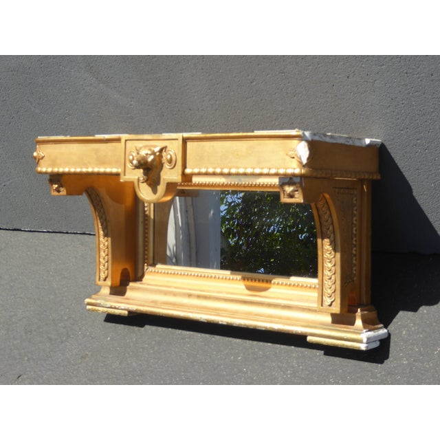 Decorative Antique French Provincial Wall Mantle Gold Shelf Bookcase W