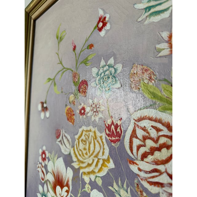 Vintage W. Sterner Still Life- Floral on Vase Oil on Canvas Painting – Framed For Sale - Image 14 of 14