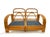 Restored, Vintage Two-Seater Rattan Settee, 1950s For Sale - Image 9 of 9