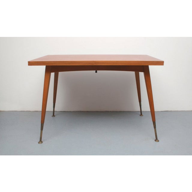 1960s Extendable Coconut Table in Walnut, 1960 For Sale - Image 5 of 15