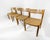 Danish Model 401 Dining Chairs in Oak with Papercord Seats by J.H. Møller for J.L. Møllers, Denmark, 1970s, Set of 4 For Sale - Image 11 of 11